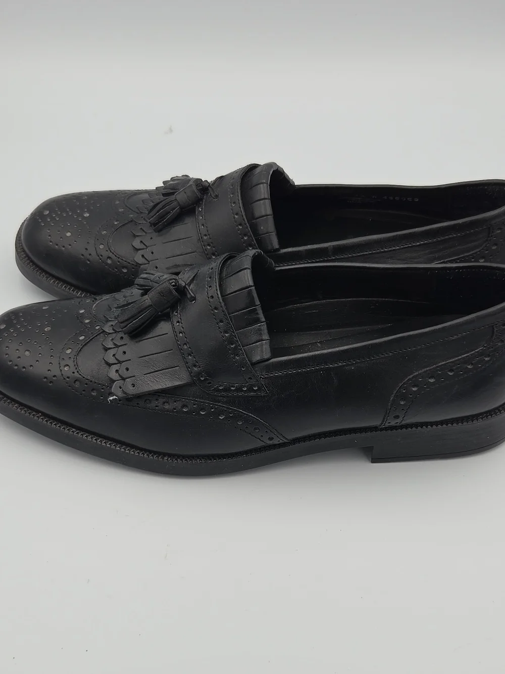 Nunn Bush Men’s Black Tassel Kiltie Loafers Size 12W